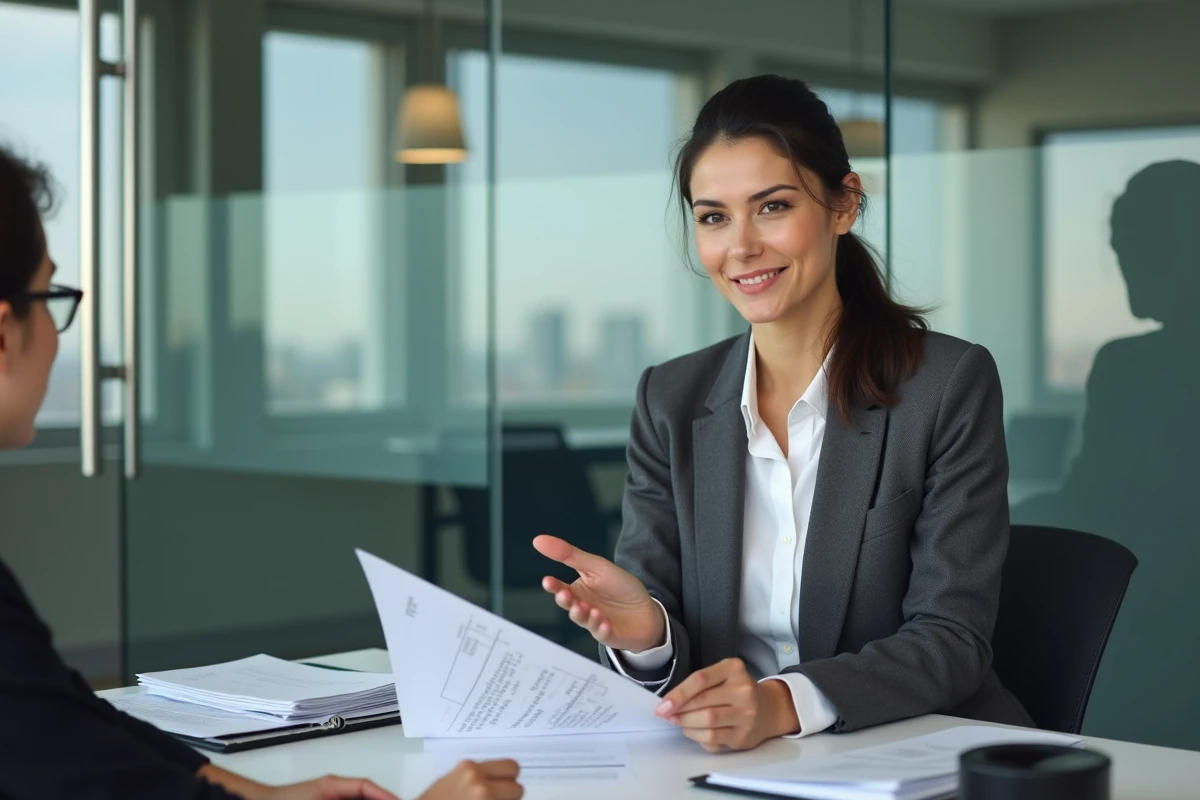 Avocate spécialisée en droit immobilier expliquant la régularisation fiscale d'une location à un propriétaire