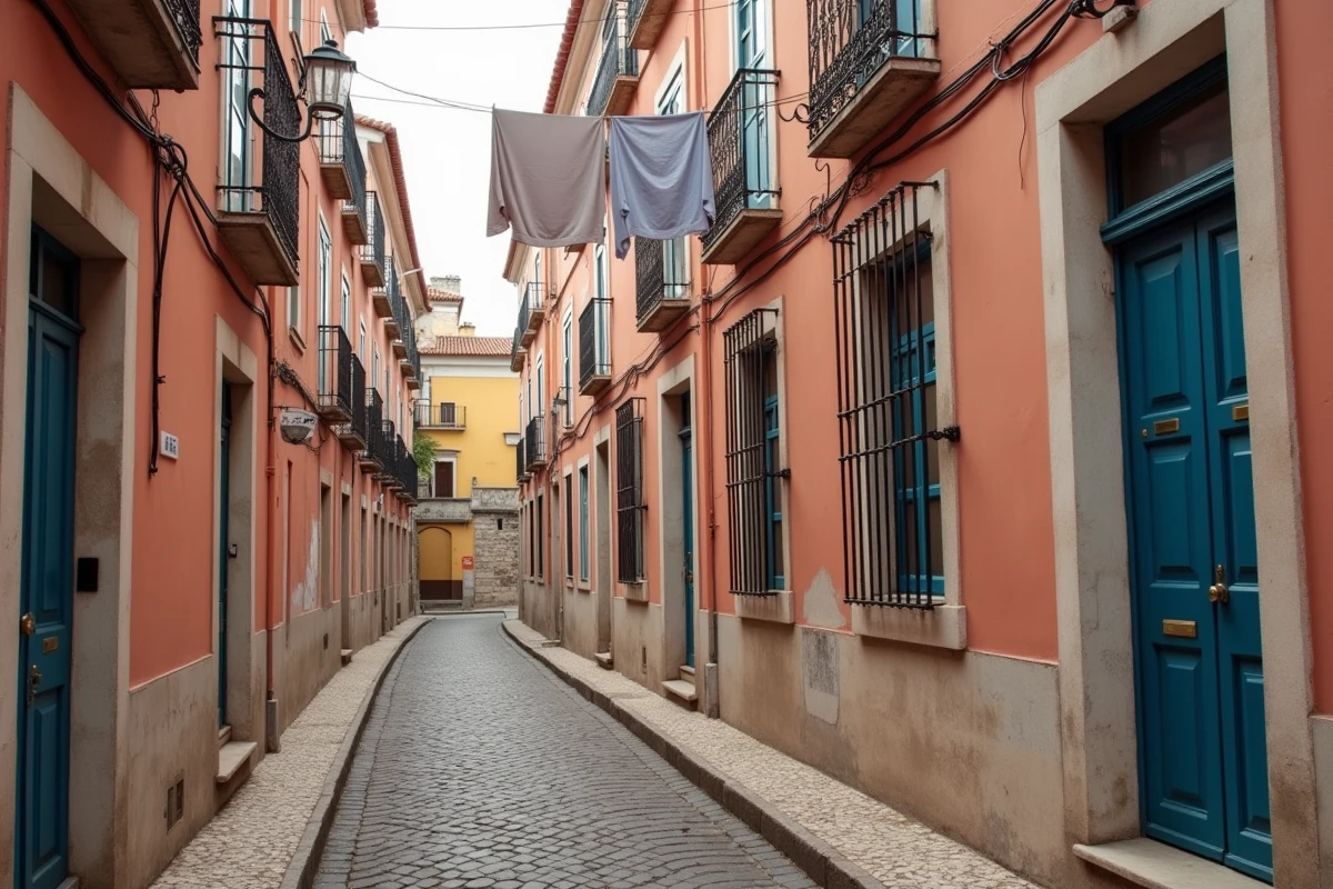Maison de pêcheur à vendre dans le quartier de l'Alfama à Lisbonne avec architecture historique typique
