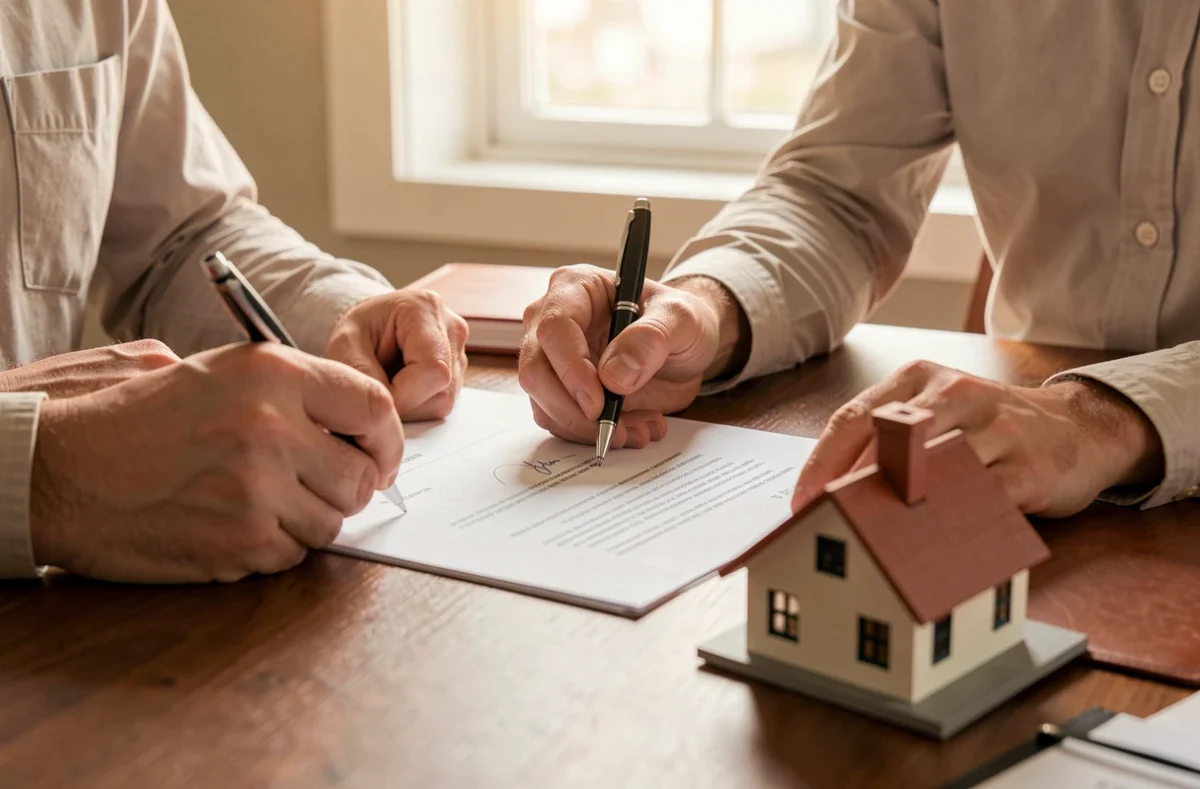 Signature d'un contrat de réservation pour un logement neuf